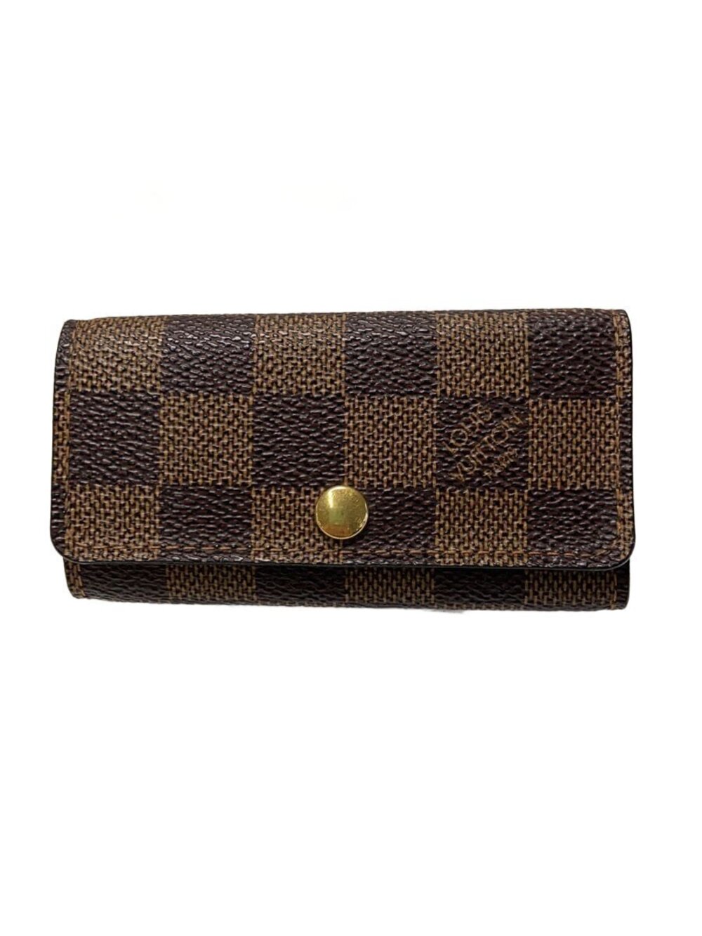 LOUIS VUITTON Multicles Ebene Brown Leather Brown